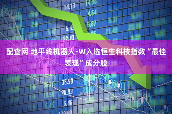 配查网 地平线机器人-W入选恒生科技指数“最佳表现”成分股