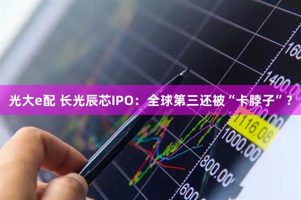 光大e配 长光辰芯IPO：全球第三还被“卡脖子”？