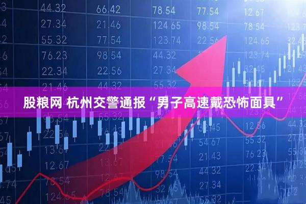 股粮网 杭州交警通报“男子高速戴恐怖面具”