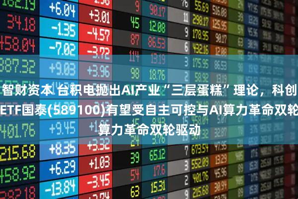 智财资本 台积电抛出AI产业“三层蛋糕”理论，科创芯片ETF国泰(589100)有望受自主可控与AI算力革命双轮驱动